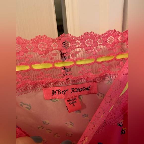 Vintage Betsey Johnson Pink Floral Dress | Size Small | Olivia Rodrigo - Picture 5 of 8